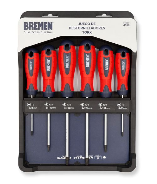 Juego de Desarmadres (Punta Torx) ( 6 Pzs)