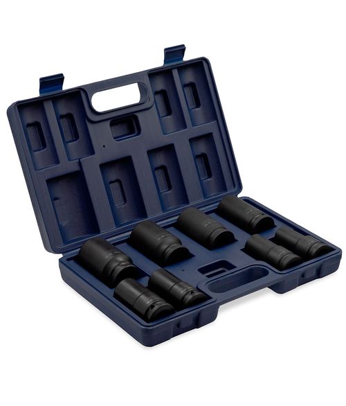 Juego de Dados para Impacto 6 Puntas Largas [Cuadro 3/4"] (8 Pzs)