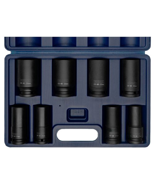 Juego de Dados para Impacto 6 Puntas Largas [Cuadro 3/4"] (8 Pzs)